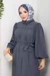 Aksa Ferace Elbise Gri