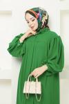 Aksa Ferace Elbise Yeşil