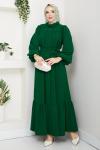 Aksa Ferace Elbise Yeşil