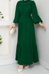 Aksa Ferace Elbise Yeşil
