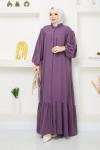 Aksa Ferace Elbise Lila