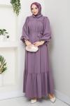 Aksa Ferace Elbise Lila