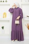 Aksa Ferace Elbise Lila