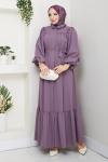 Aksa Ferace Elbise Lila