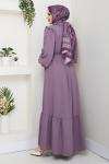 Aksa Ferace Elbise Lila