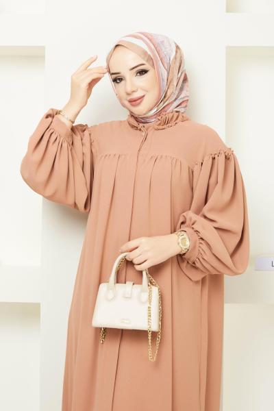 Aksa Ferace Elbise Camel