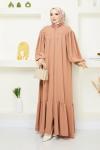 Aksa Ferace Elbise Camel