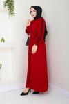 Maral Ferace Elbise Kırmızı