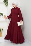 Serpil Elbise Bordo