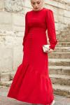 Vaveyla Elbise Kırmızı