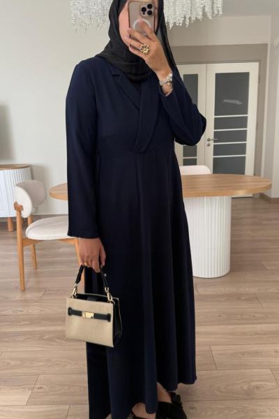 Meva Elbise Lacivert