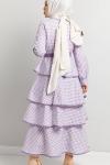 Poplin Kumaş Elbise Lila