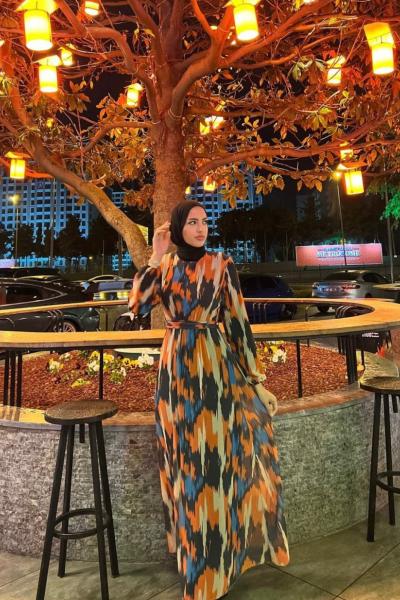 Desenli Elbise Karışık