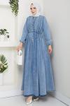 Kot Elbise Açık Mavi