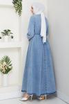 Kot Elbise Açık Mavi