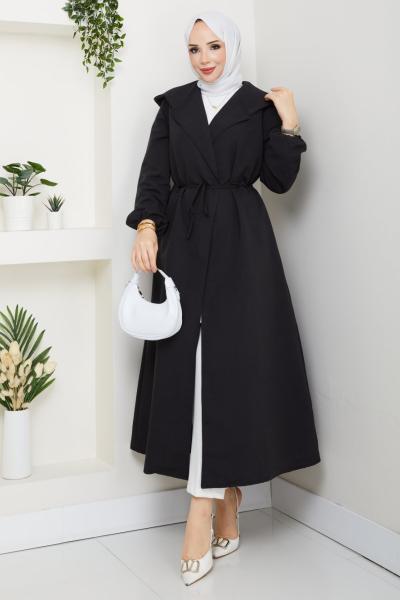 Beliz Trençkot Siyah