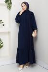 Aksa Ferace Elbise Lacivert