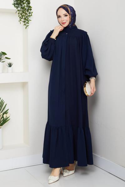 Aksa Ferace Elbise Lacivert