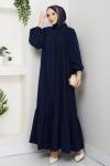 Aksa Ferace Elbise Lacivert