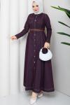 Pelin Elbise Mor
