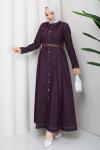Pelin Elbise Mor