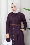 Pelin Elbise Mor