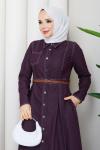 Pelin Elbise Mor