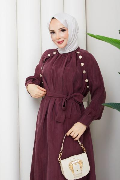 Semra Elbise Bordo