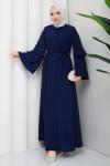 Ezel Ferace Elbise Lacivert