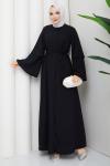 Ezel Ferace Elbise Siyah