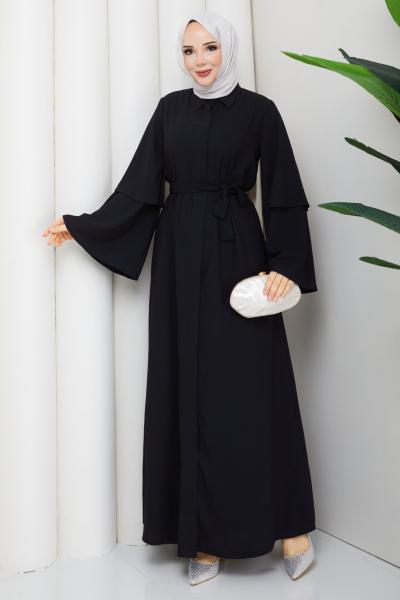 Ezel Ferace Elbise Siyah