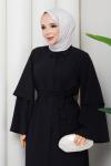 Ezel Ferace Elbise Siyah
