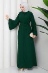 Ezel Ferace Elbise Yeşil