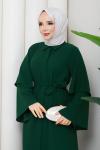 Ezel Ferace Elbise Yeşil