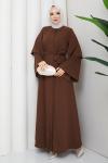 Ezel Ferace Elbise Kahve