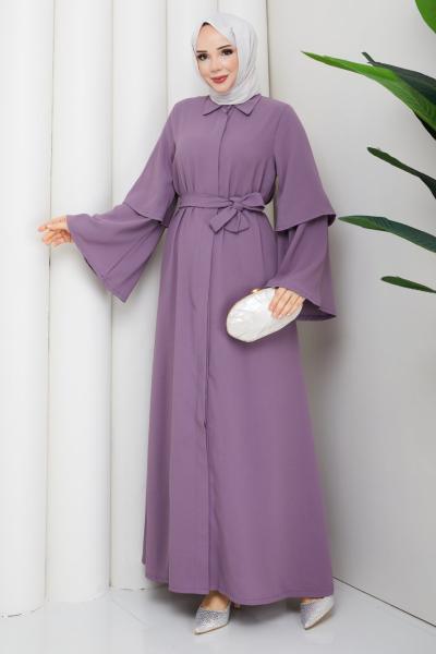 Ezel Ferace Elbise Lila