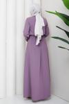 Behlül Ferace Elbise Lila