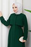 Behlül Ferace Elbise Yeşil