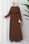 Behlül Ferace Elbise Kahve