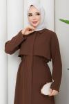 Behlül Ferace Elbise Kahve