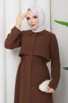 Behlül Ferace Elbise Kahve