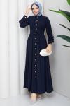 Nihan Elbise Lacivert