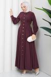 Nihan Elbise Bordo