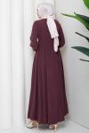 Nihan Elbise Bordo