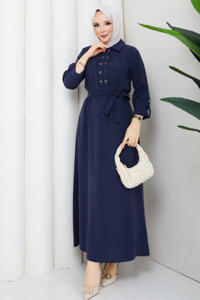 Eslem Elbise Lacivert