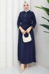 Eslem Elbise Lacivert