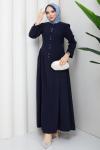 Feride Elbise Lacivert