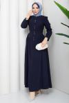 Feride Elbise Lacivert
