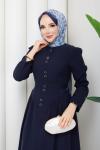 Feride Elbise Lacivert