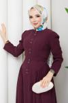 Feride Elbise Bordo